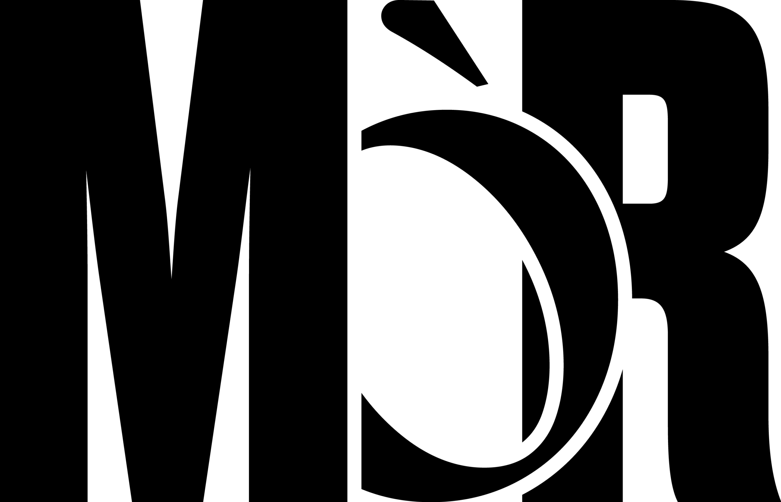 MòR logo wordmark black